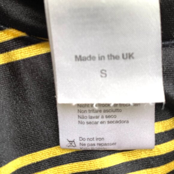 Striped Crop Top THE RAGGED PRIEST Velour Stretchy Festival Rave Urban Indie S - Picture 8 of 9